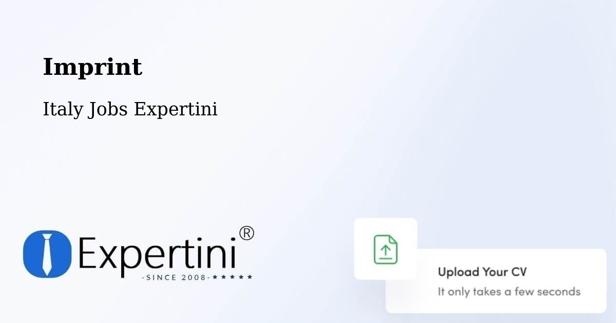 Imprint – Frisanco - Italy Jobs Expertini